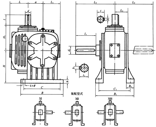 TP型平面包絡(luò)環(huán)面蝸桿減速機(jī)