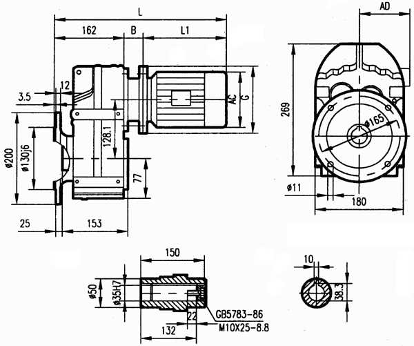 GFAF47安裝結(jié)構(gòu)尺寸