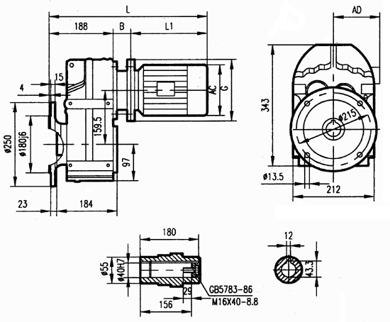 GFAF67安裝結構尺寸