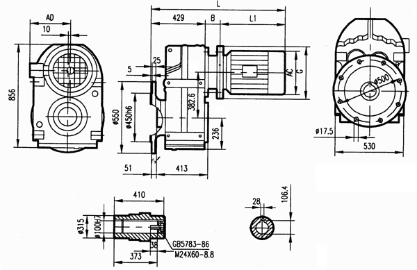 GFAF127安裝結(jié)構(gòu)尺寸