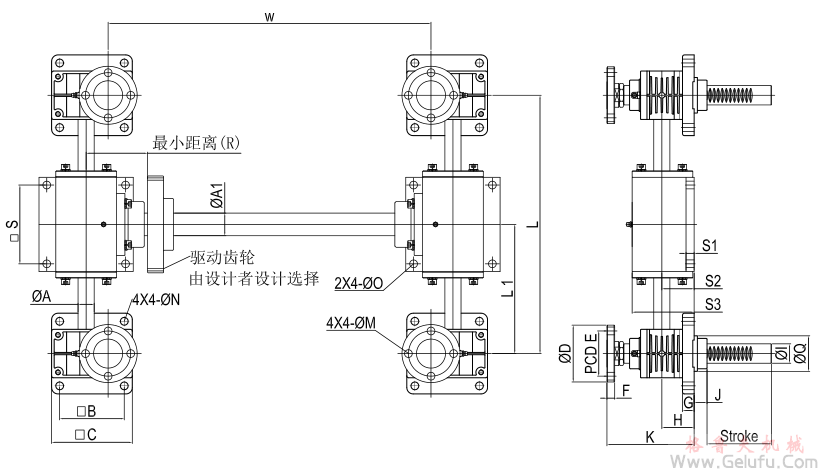 齒條升降機組合多臺聯(lián)動高速升降臺